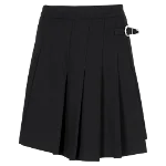 Black Wool Maje Skirt