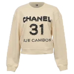 Beige Cotton Chanel Sweatshirt