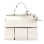 White Leather Tory Burch Handbag