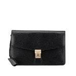 Black Leather Salvatore Ferragamo Clutch