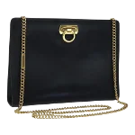 Navy Leather Salvatore Ferragamo Crossbody Bag