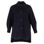 Navy Wool Maje Jacket