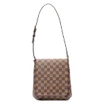 Brown Coated canvas Louis Vuitton Musette Salsa