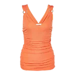 Orange Fabric Versace Top