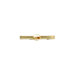 Gold Fabric Dunhill Brooch