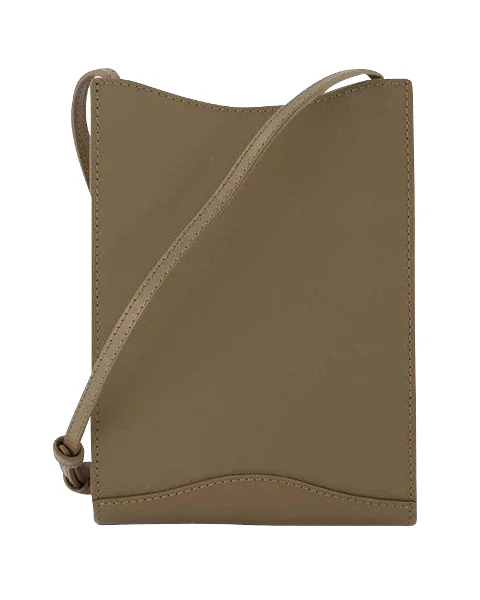 Beige Leather A.P.C. Crossbody Bag