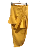 Yellow Fabric Jacquemus Skirt
