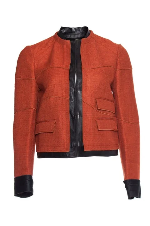 Orange Leather Proenza Schouler Jacket