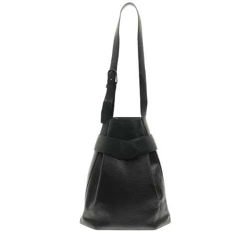 Black Leather Louis Vuitton Sac d'épaule