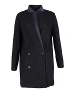 Navy Wool Brunello Cucinelli Coat