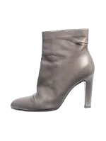 Grey Leather Roger Vivier Boots