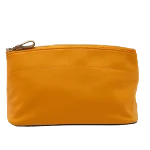 Yellow Leather Hermès Pouch