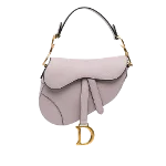 Purple Leather Dior Saddle Bag