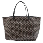 Black Plastic Goyard Tote