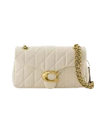 White Leather Coach Crossbody Bag