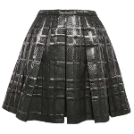 Black Cotton Burberry Skirt