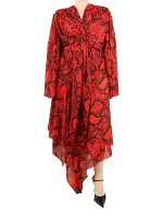 Red Polyester Solace London Dress