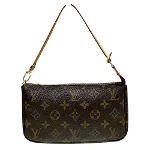 Brown Canvas Louis Vuitton Pochette Accessoires