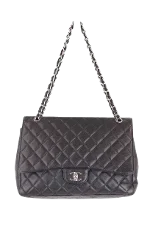 Black Leather Chanel Timeless