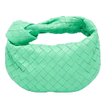 Green Leather Bottega Veneta Mini Jodie 