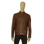 Brown Leather Iceberg Jacket