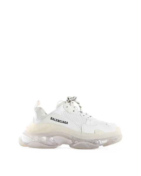 White Leather Balenciaga Sneakers
