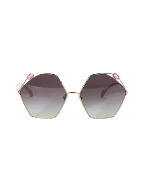 Pink Fabric Bvlgari Sunglasses