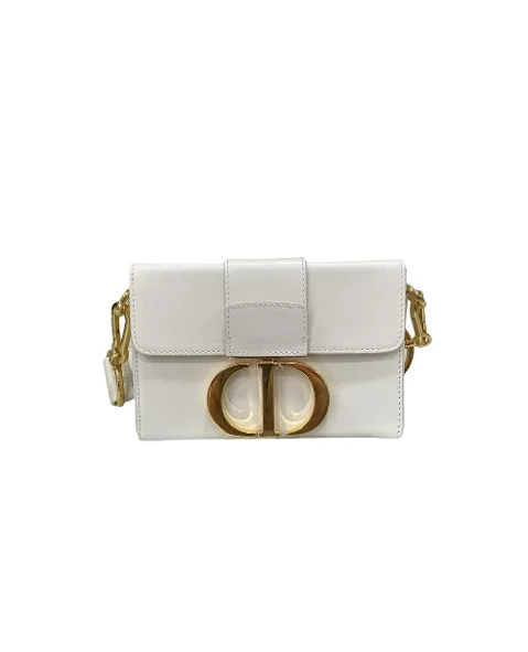 White Leather Dior Crossbody Bag
