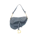 Blue Denim Dior Saddle Bag