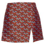 Red Polyester Versace Skirt