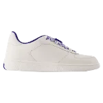 White Leather Burberry Sneakers