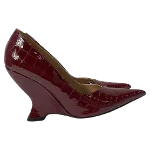 Burgundy Leather Bottega Veneta Heels