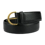 Black Leather Gucci Belt