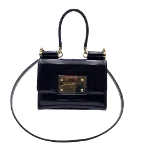 Black Leather Dolce & Gabbana Crossbody Bag