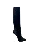 Black Suede Casadei Boots