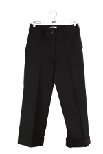 Black Viscose Victoria Beckham Pants