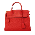 Red Leather Louis Vuitton Pont Neuf