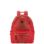 Red Leather MCM Backpack