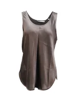 Grey Silk Vince Top