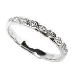 Silver White Gold Chanel Ring