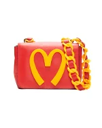 Red Leather Moschino Crossbody Bag