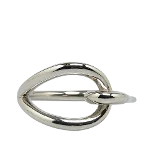 Silver Metal Hermès Scarf Ring