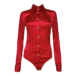 Red Silk Dolce & Gabbana Shirt