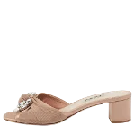 Beige Fabric Miu Miu Sandals