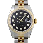 Black Stainless Steel Rolex Watch