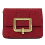 Red Leather Bally Wallet