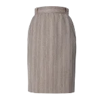 Grey Wool Versace Skirt