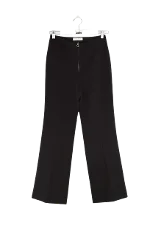 Black Polyester Sandro Pants