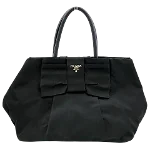 Black Canvas Prada Handbag