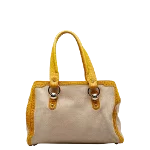 Beige Canvas Celine Tote